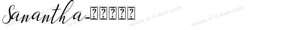 Sanantha字体转换