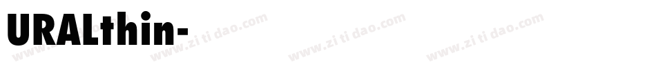 URALthin字体转换