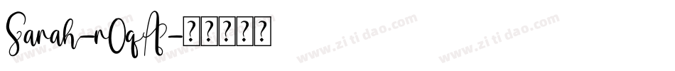 Sarah-r0qA字体转换