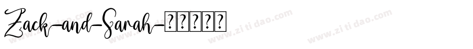 Zack-and-Sarah字体转换