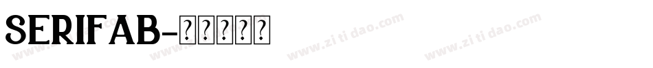 SERIFAB字体转换