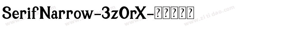 SerifNarrow-3zOrX字体转换