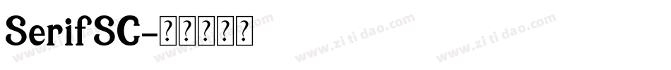 SerifSC字体转换