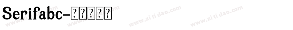 Serifabc字体转换