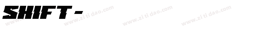 Shift字体转换