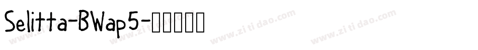 Selitta-BWap5字体转换