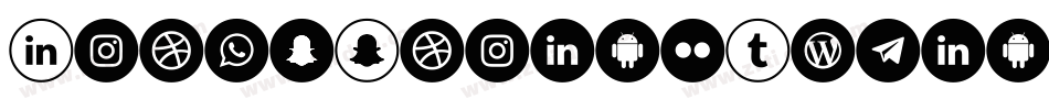 IconsSocialMedia15-n8LJ字体转换