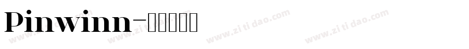 Pinwinn字体转换