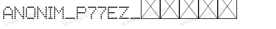 Anonim-p77EZ字体转换
