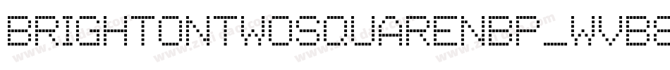 BrightontwoSquareNbp-wvB8字体转换