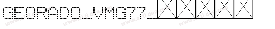 Georado-vmg77字体转换