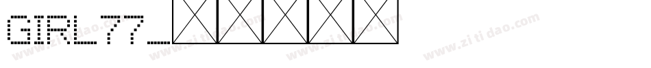 Girl77字体转换