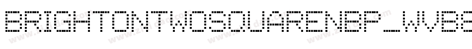 BrightontwoSquareNbp-wvB8字体转换