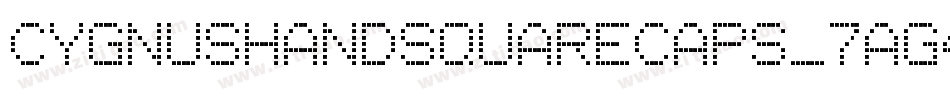 CygnushandSquareCaps-7Ag4字体转换