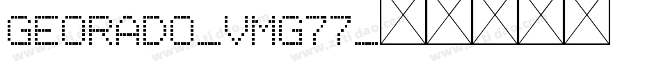 Georado-vmg77字体转换