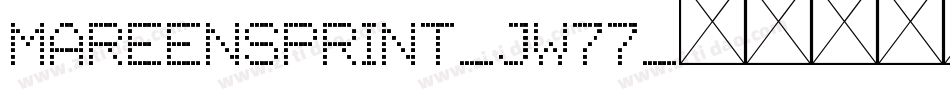 MareensPrint-JW77字体转换