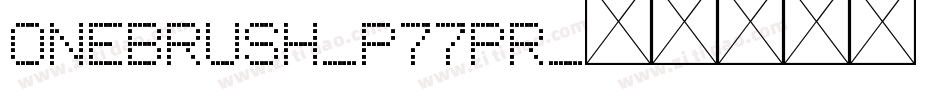 Onebrush-p77Pr字体转换