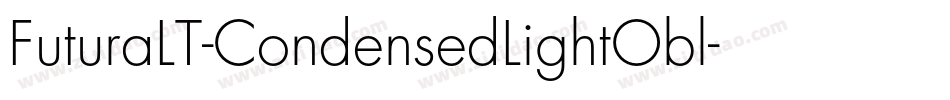 FuturaLT-CondensedLightObl字体转换