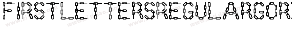 First2LettersRegular-GO3rZ字体转换