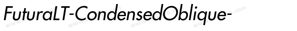 FuturaLT-CondensedOblique字体转换