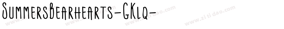 SummersBearhearts-GKlq字体转换