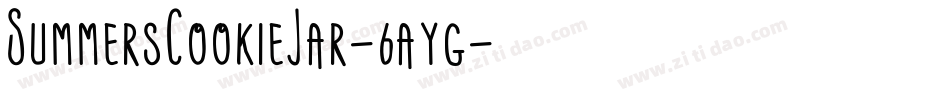 SummersCookieJar-6ayg字体转换