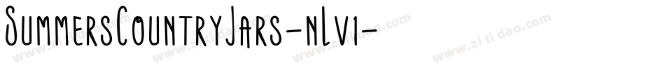 SummersCountryJars-nLv1字体转换