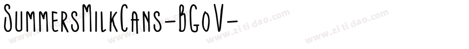 SummersMilkCans-BG0V字体转换 SummersMilkCans-BG0V字体转换