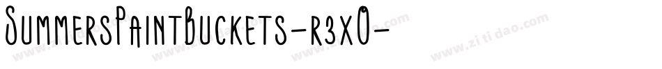 SummersPaintBuckets-r3xO字体转换