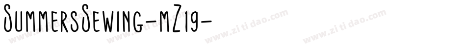 SummersSewing-mZ19字体转换