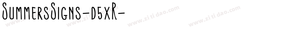 SummersSigns-d5xR字体转换