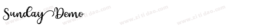 SundayDemo字体转换