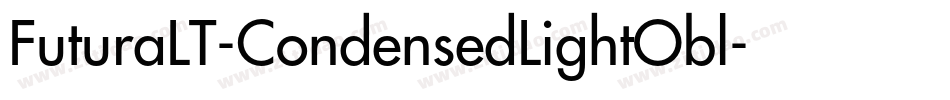 FuturaLT-CondensedLightObl字体转换