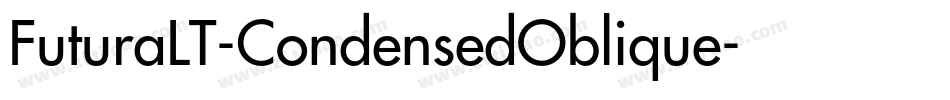 FuturaLT-CondensedOblique字体转换