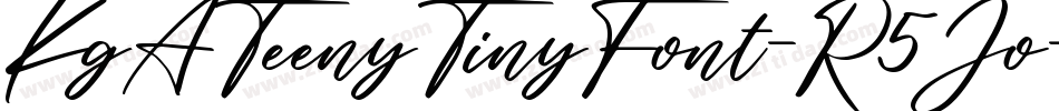 KgATeenyTinyFont-R5Jo字体转换