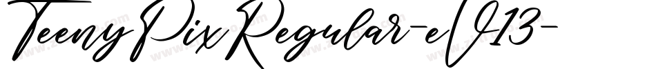 TeenyPixRegular-eV13字体转换