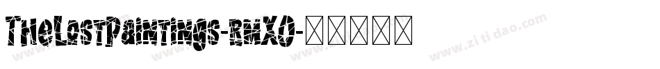 TheLostPaintings-rmXO字体转换