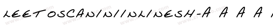 LeeToscaniniInlineSH字体转换