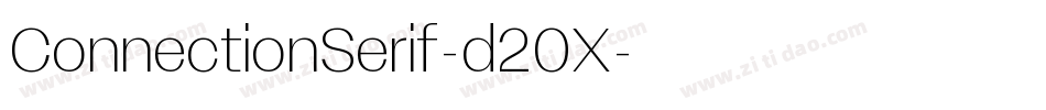 ConnectionSerif-d20X字体转换