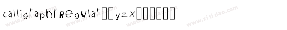 CalligraphrRegular-3yZX字体转换
