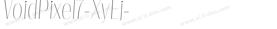 VoidPixel7-XyEj字体转换
