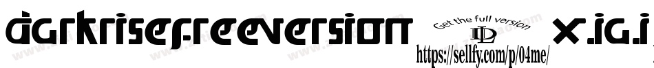 DarkriseFreeversion-XjAj字体转换