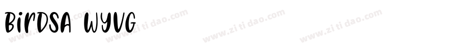 BirdsA-WyvG字体转换