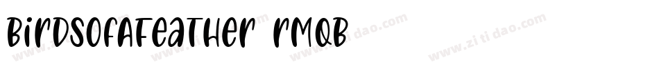 BirdsOfAFeather-rMqB字体转换