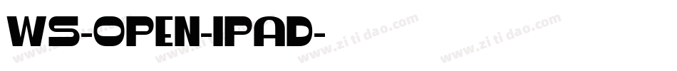WS-Open-iPad字体转换