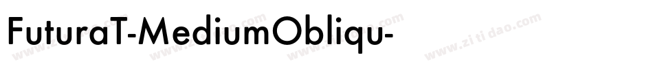 FuturaT-MediumObliqu字体转换