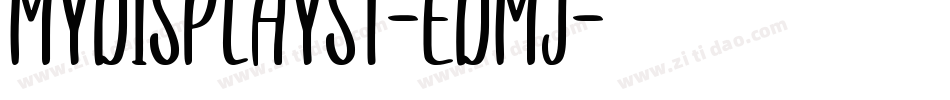 MyDisplaySt-EDmj字体转换