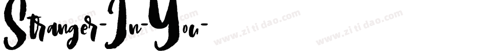 Stranger-In-You字体转换