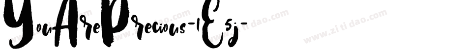 YouArePrecious-1E5j字体转换