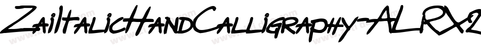 ZaiItalicHandCalligraphy-ALRX2字体转换 ZaiItalicHandCalligraphy-ALRX2字体转换